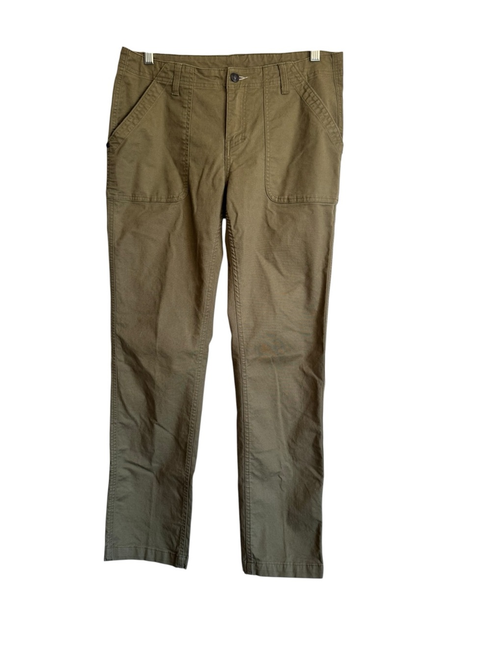 Stio Rivet Canvas Utility Pant Womens Slim Straight Stretch Outdoor Work Size 12
